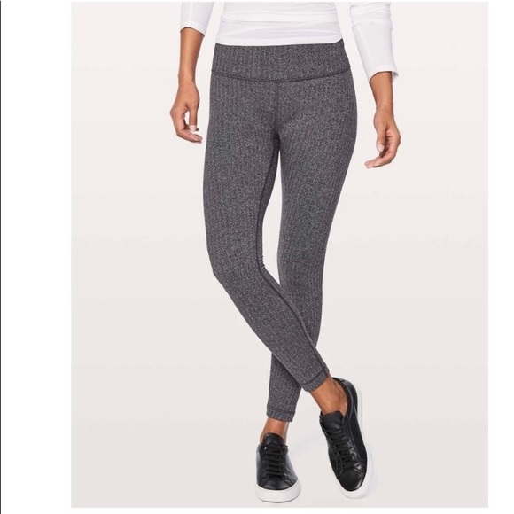 Lululemon hi-rise wunder under herringbone legging - Picture 3 of 3